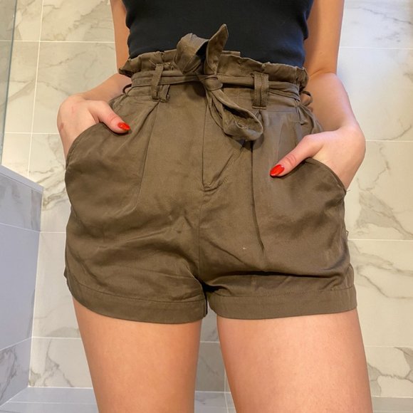 Chloe & Katie Pants - Chloe&Katie Army Green Size S Shorts